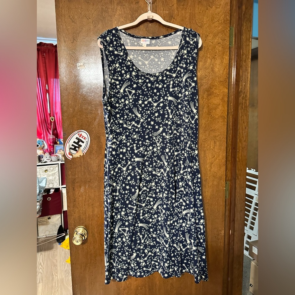 LuLaRoe Navy Constellation Dress